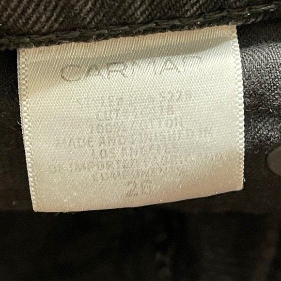 Carmar Distressed Size 26 Black Short Shorts - Picture 2 of 4